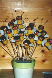 Bienen-Blumenstecker
